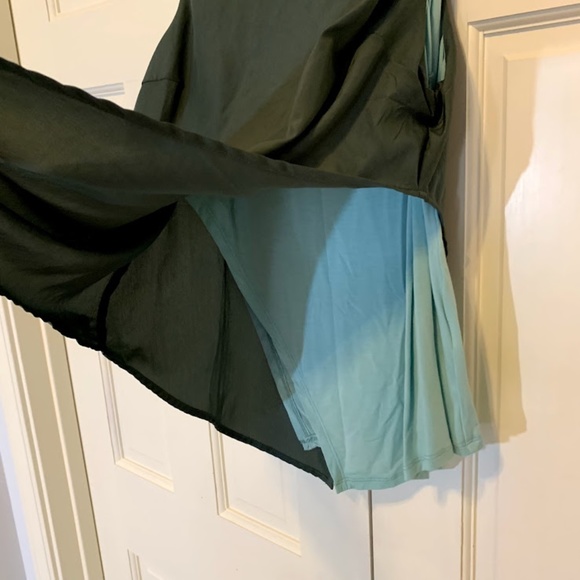 Bordeaux Anthropologie Asymmetrical Silk Tank Top - Picture 4 of 5